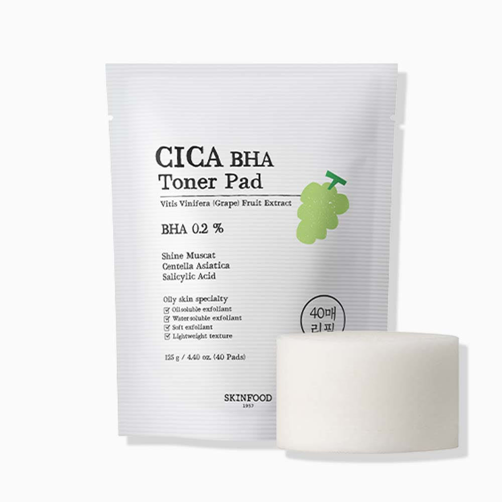 SKINFOOD Shine Muscat Cica BHA Toner Pad