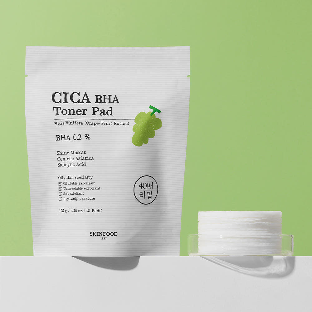 SKINFOOD Shine Muscat Cica BHA Toner Pad