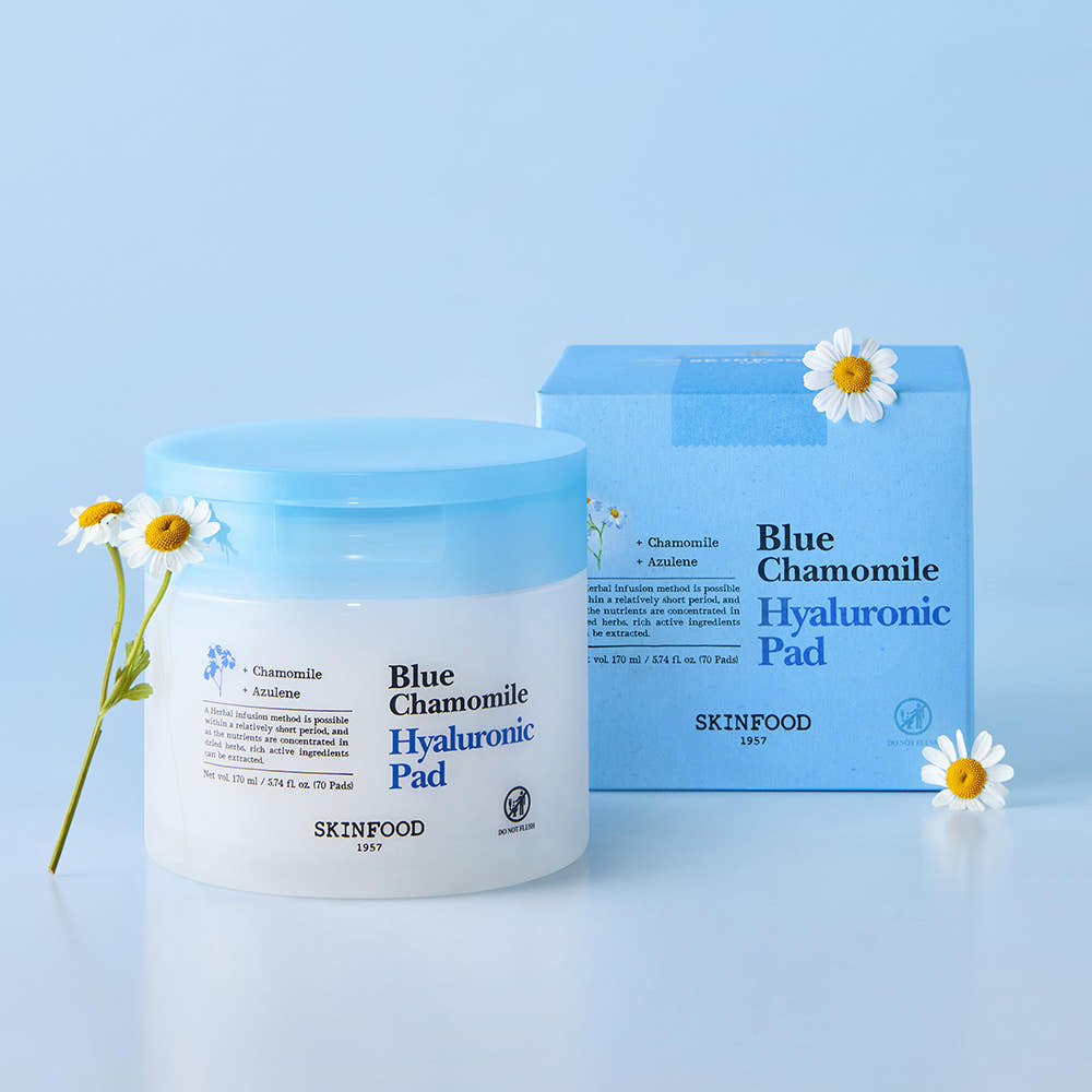 SKINFOOD Blue Chamomile Hyaluronic Pad
