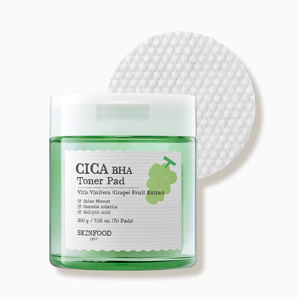 SKINFOOD Shine Muscat Cica BHA Toner Pad 70Pads