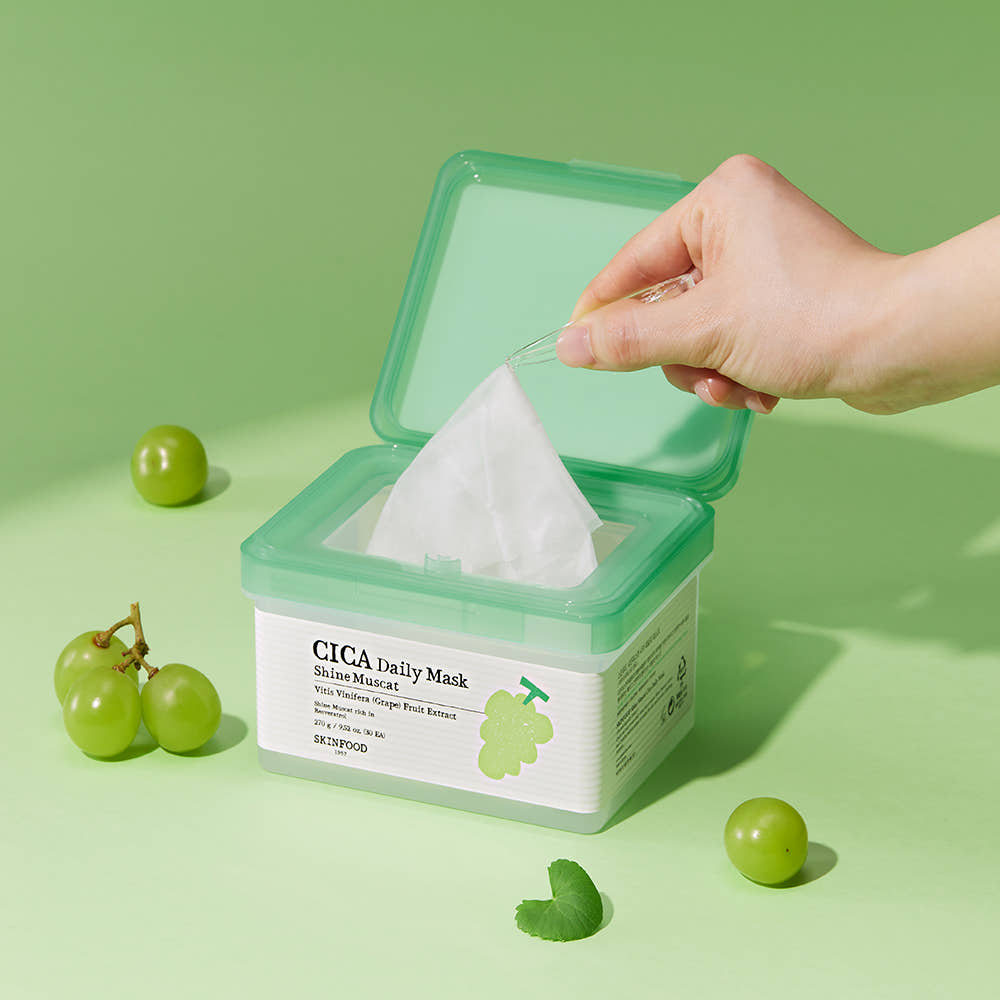 SKINFOOD Shine Muscat Cica Daily Mask 30 Sheets