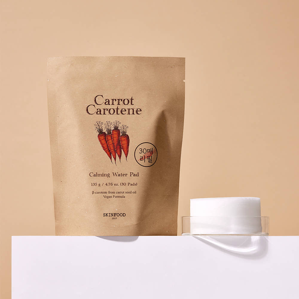 SKINFOOD Carrot Carotene Calming Water Pad 30 Pads (Refill)