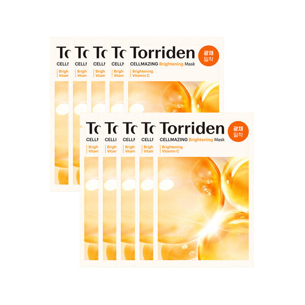 Torriden Cellmazing Vita C Brightening Mask Sheet 26ml X 10Pcs