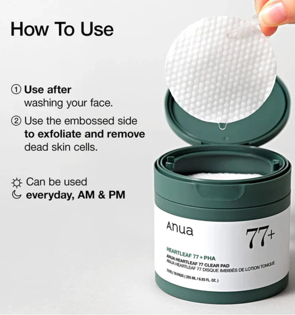 Anua Heartleaf 77 Clear Pad 70 Pads