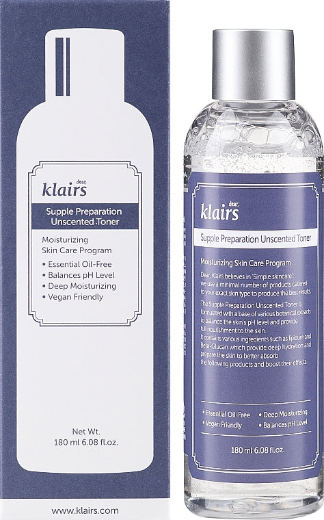 KLAIRS Supple Preparation Unscented Toner 180ml