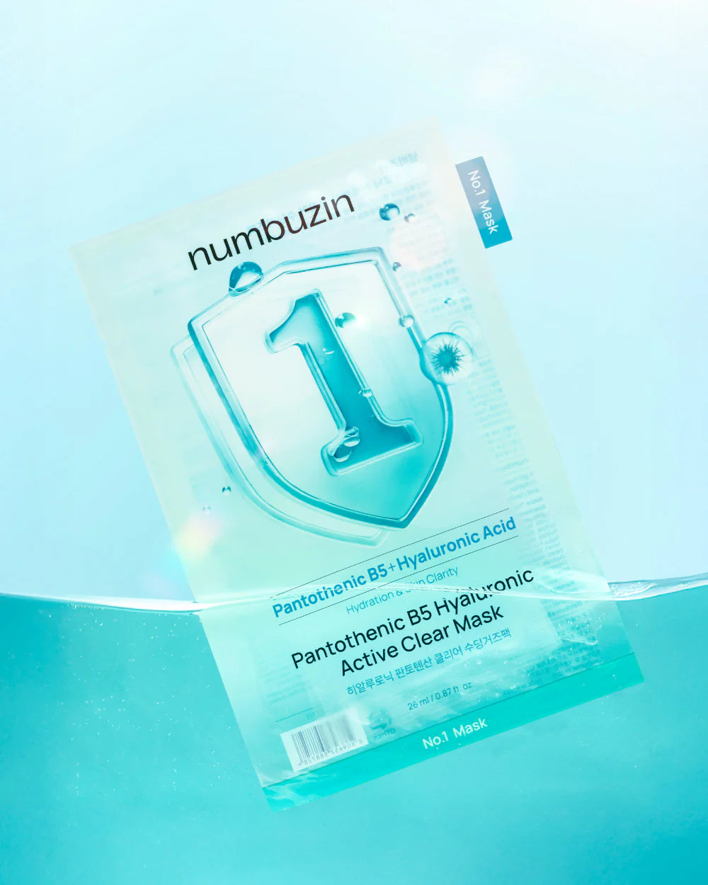 numbuzin No.1 Pantothenic B5 Hyaluronic Active Clear Mask 26ml X 10sheets