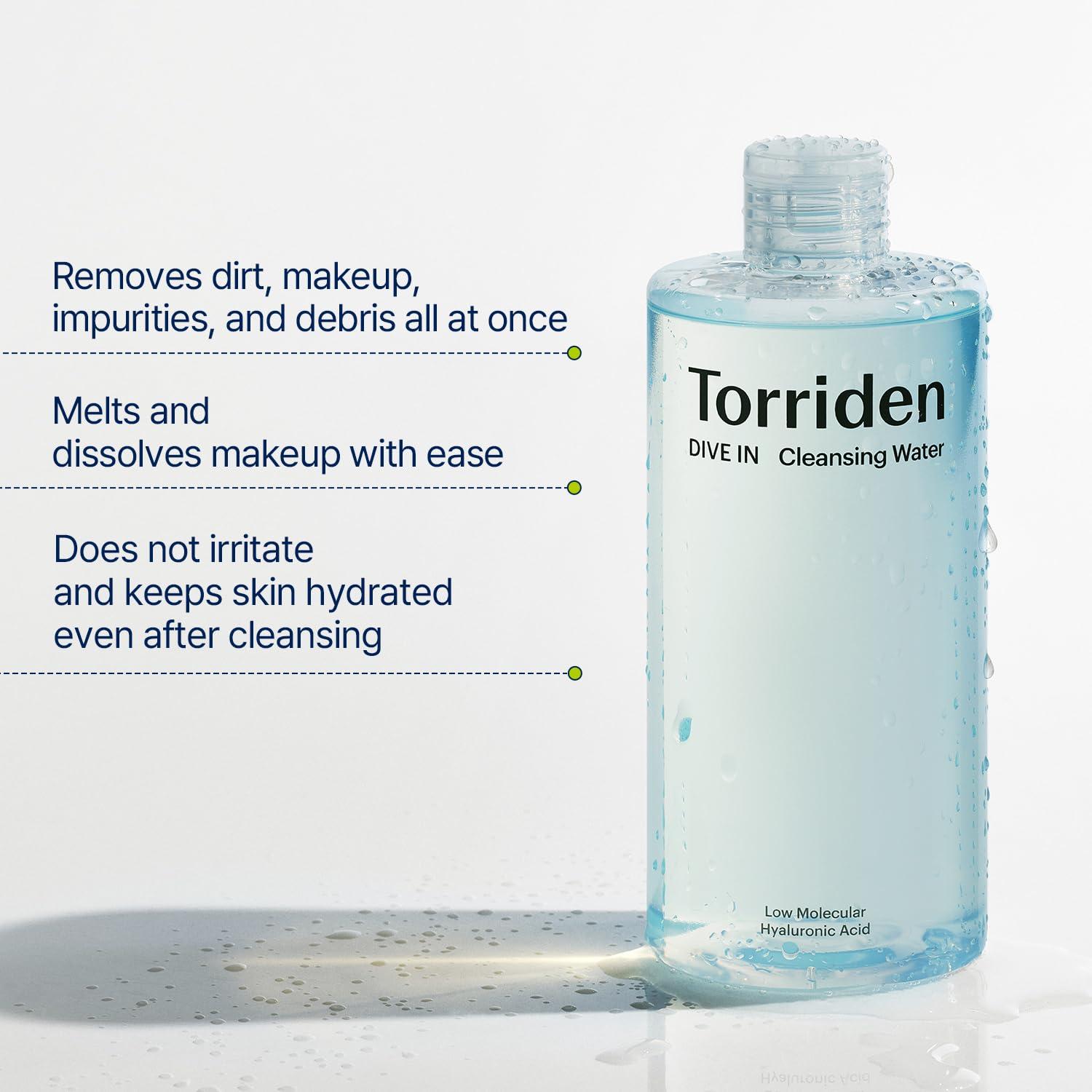 Torriden Dive In Low Molecular Hyaluronic Acid Cleansing Water 400ml