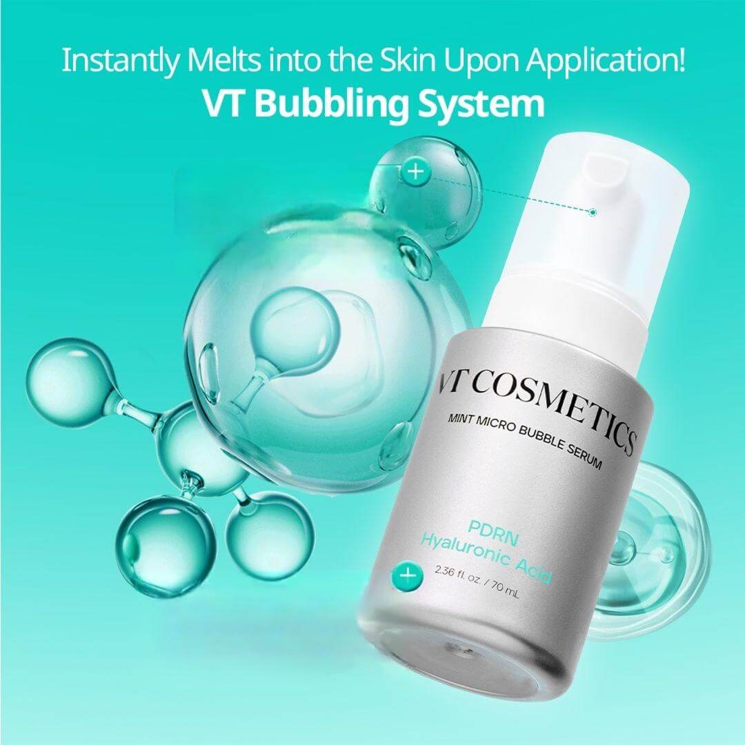VT PDRN Hyaluronic Acid Mint Micro Bubble Serum