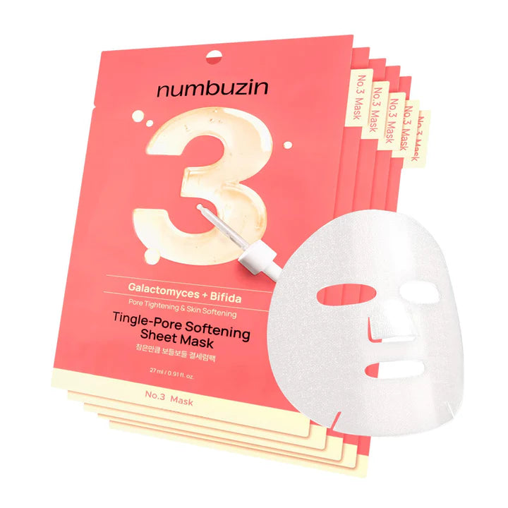 numbuzin No.3 Tingle Pore Softening Sheet Mask 10 Sheets