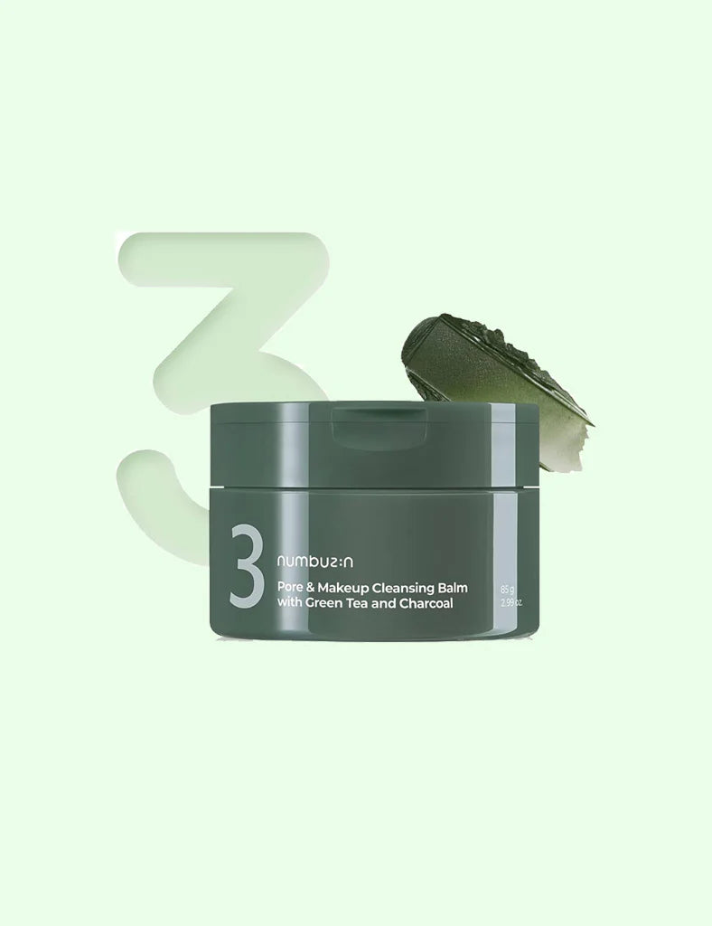 numbuzin No.3 Pore & Makeup Cleansing Balm with Green Tea and Charcoal