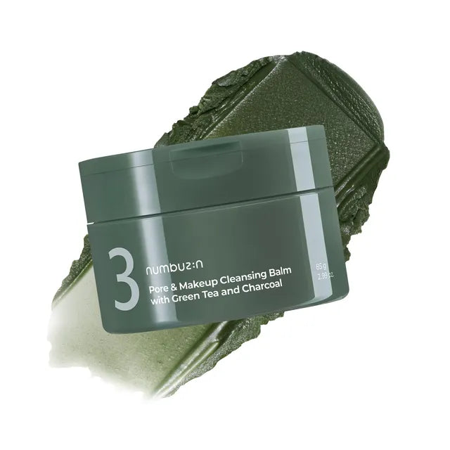 numbuzin No.3 Pore & Makeup Cleansing Balm with Green Tea and Charcoal