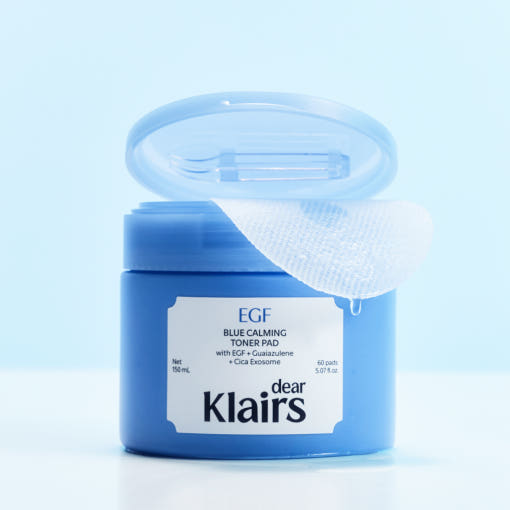 KLAIRS EGF Blue Calming Toner Pad 150ml/60Pads