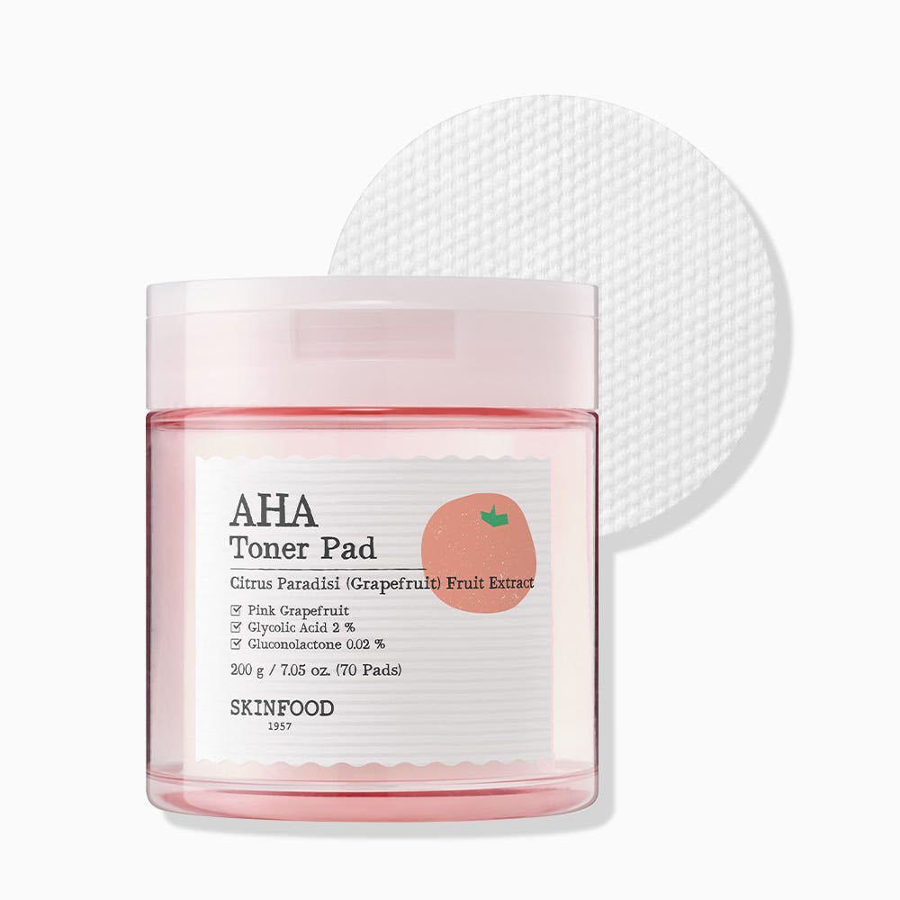 SKINFOOD Pink Grapefruit AHA Toner Pad 70 Pads