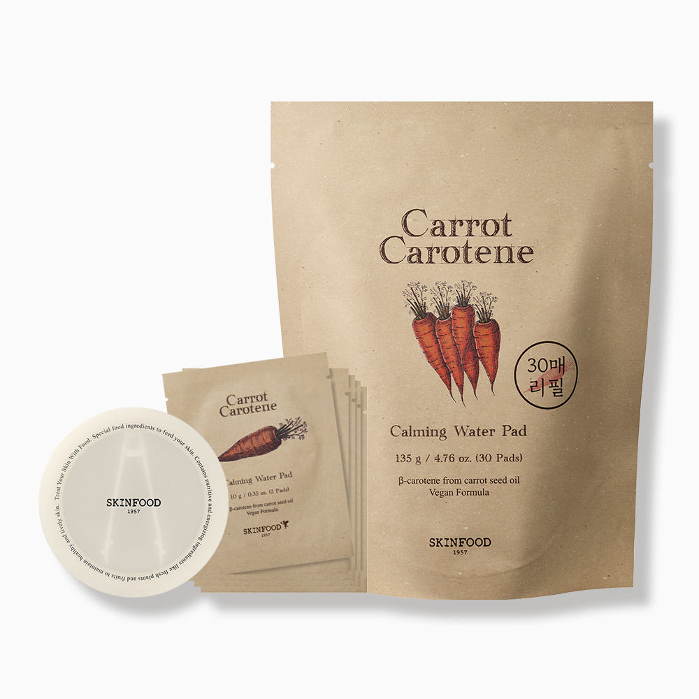 SKINFOOD Carrot Carotene Calming Water Pad 30 Pads (Refill)