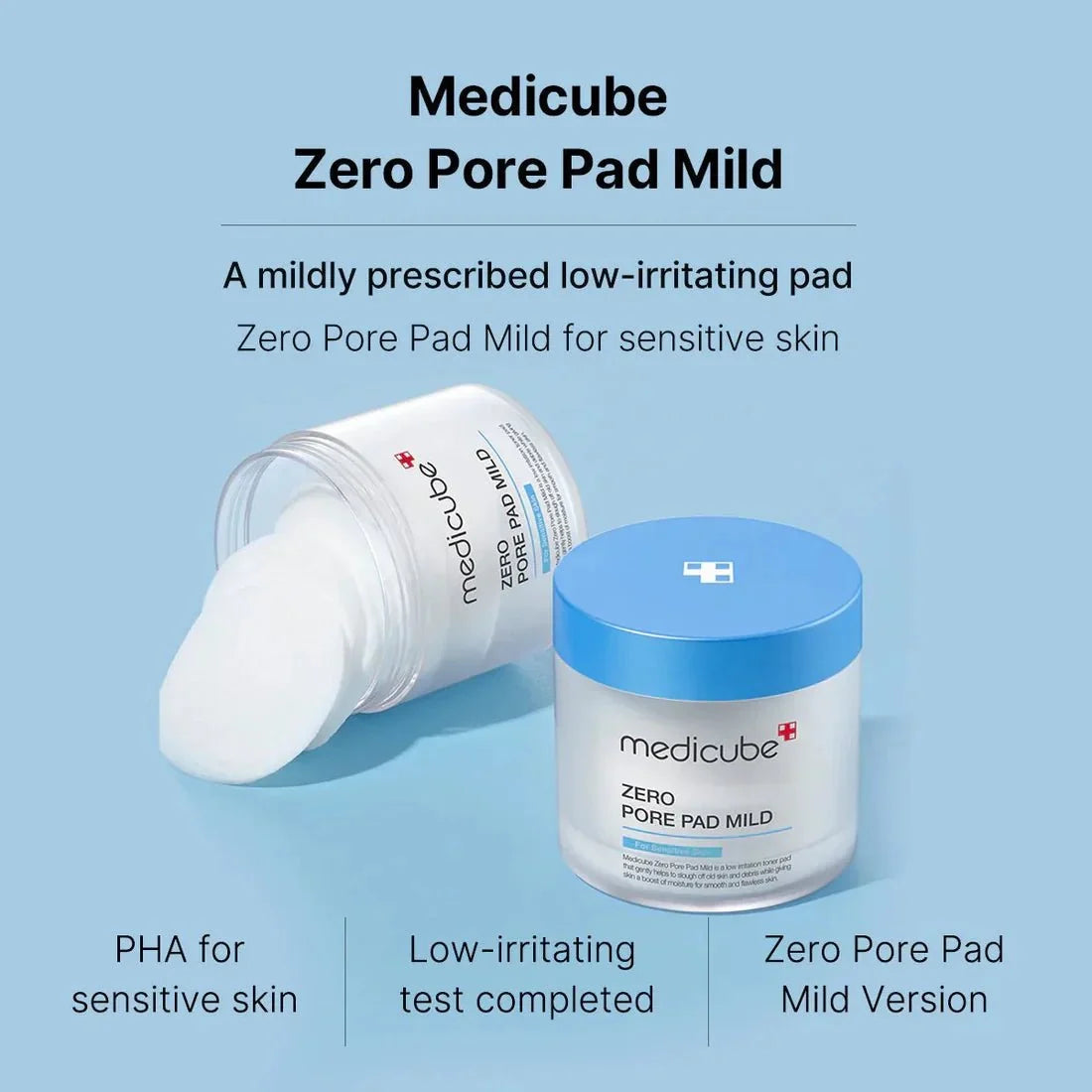 medicube Zero Pore Pad Mild 155g / 70 Pads