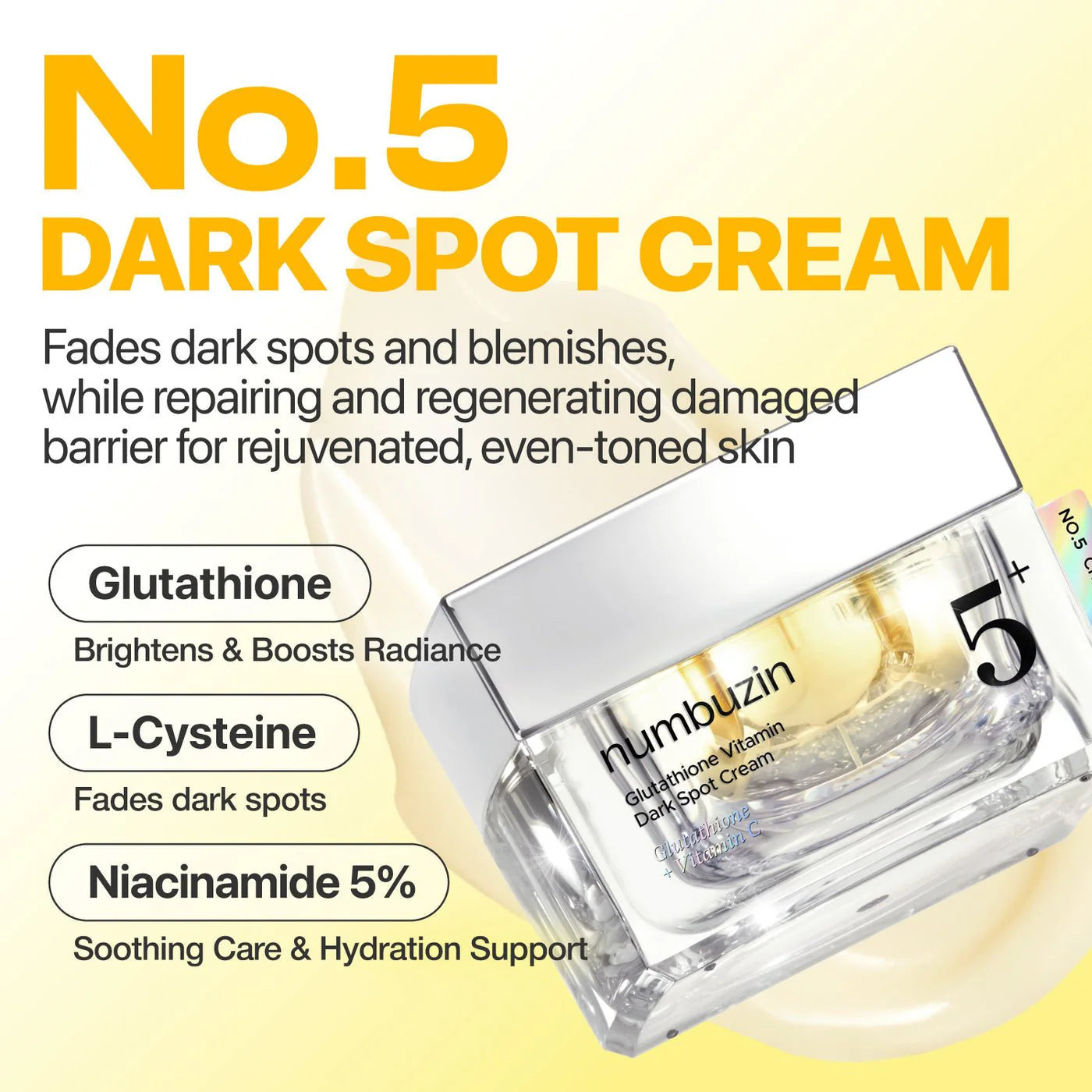 numbuzin No.5 Vitamin Glutathione Dark Spot Laser Cream