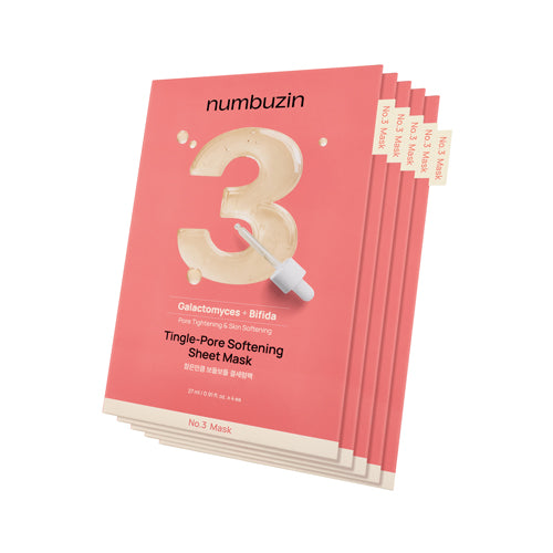 numbuzin No.3 Tingle Pore Softening Sheet Mask 10 Sheets