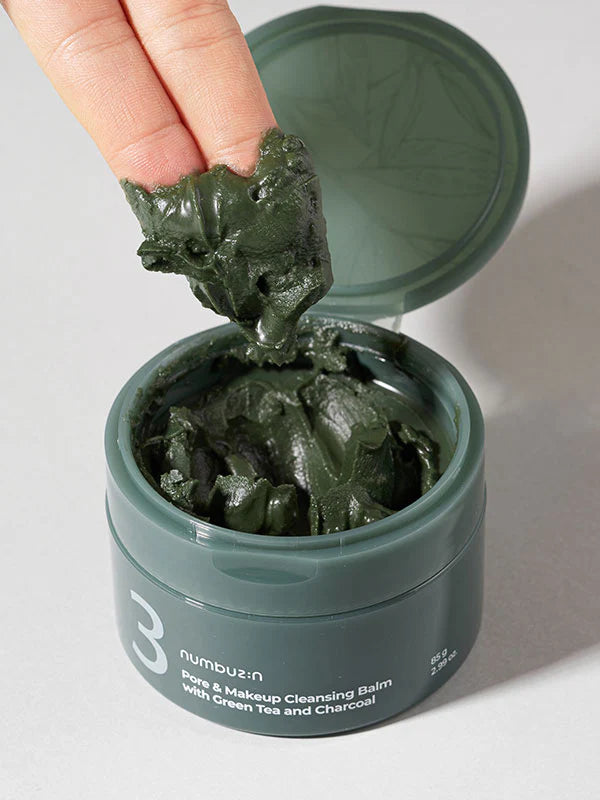 numbuzin No.3 Pore & Makeup Cleansing Balm with Green Tea and Charcoal